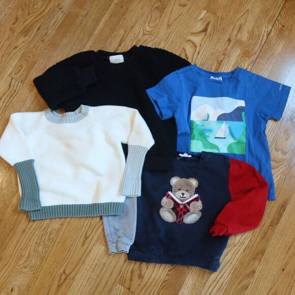 JACADI PATACHOU IL GUFO BOYS tops bundle lot 4 pieces 5 6 yrs spring designer - Picture 1 of 9
